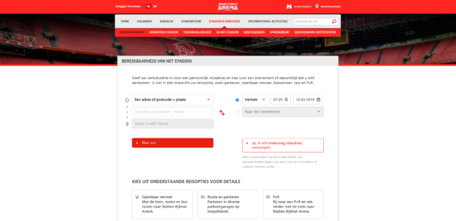 Mobility Portal Johan Cruijff Arena